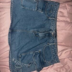 Aeropostale Blue Denim Mini Skirt
